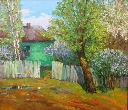 Цветение сирени.